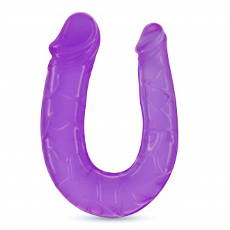 CRUSHIOUS DEEP DIVER DOUBLE DILDO WITH ANAL LUBRICANT 50ML PURPLE