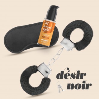 DERIS NOIR MANETTE SET + RASO DI VENDITA E LUBRIFICANTE CON CRUSHIOUS EFFETTO DI CALORE