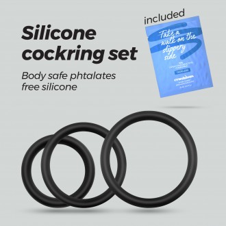 BANDOLEROS ANELLI IN SILICONE SET PER CRUSHIOUS PENE