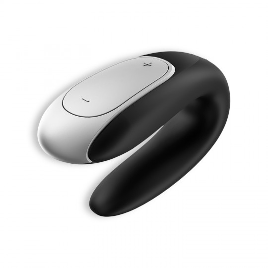 DOPPIO DIVERTIMENTO DILDO CON NERO SATISFYER APP