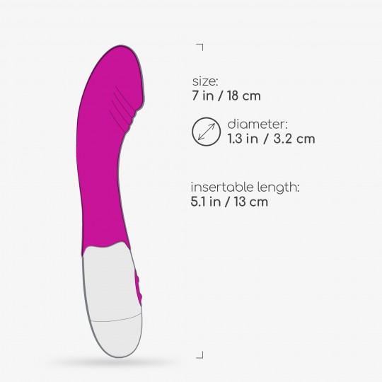 VIBRATORE GROWLIE CON LUBRIFICANTE A BASE D'ACQUA INCLUSO CRUSHIOUS