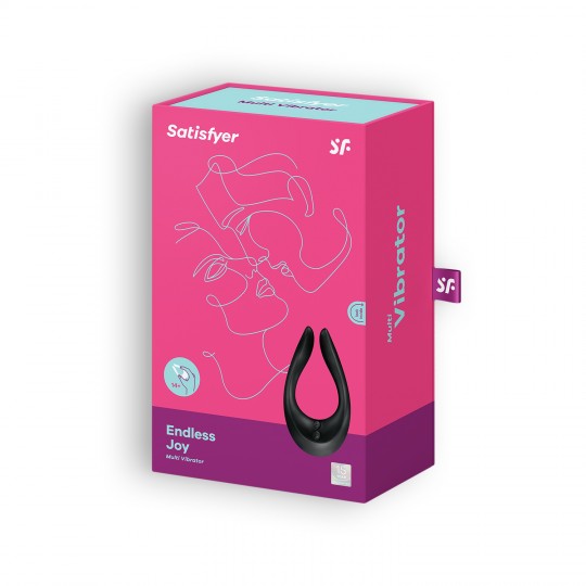 VIBRATORE GIOIA SENZA FINE CON CARICATORE USB NERO