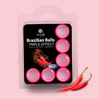 Grasso palle brasiliano palle triple effetto 6 x 4GR