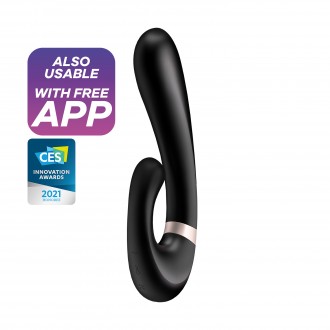 VIBRADOR HEAT WAVE CON APP SATISFYER NEGRO