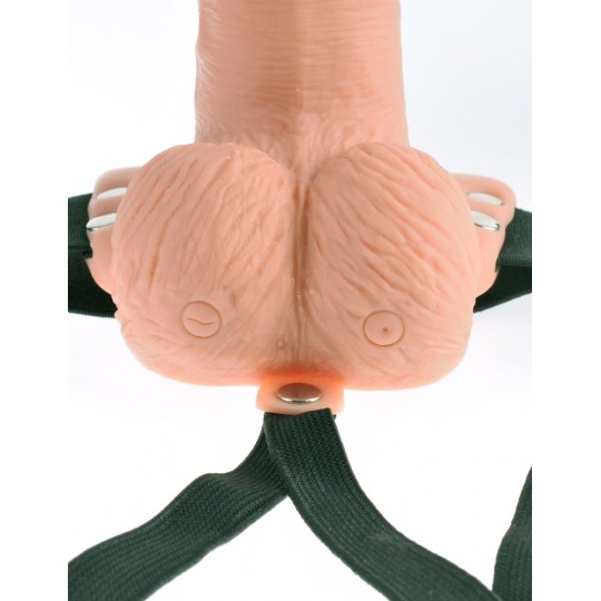 6&quot; HOLLOW RECHARGEABLE STRAP-ON WITH REMOTE FETISH FANTASY SERIES