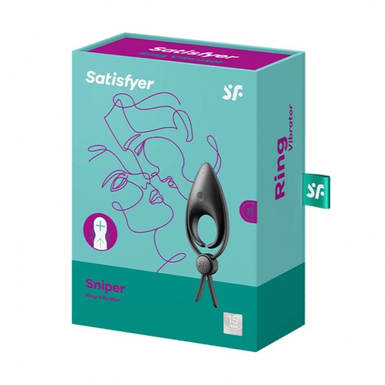 SNIPER SATISFYER ANELLO VIBRANTE NERO