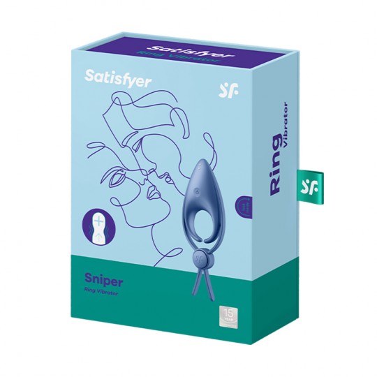 SNIPER SATISFYER ANELLO VIBRANTE BLU