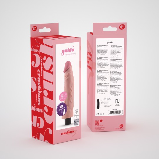 CONFEZIONE DA 32 VIBRATORE REALISTICO GUIDO CRUSHIOUS