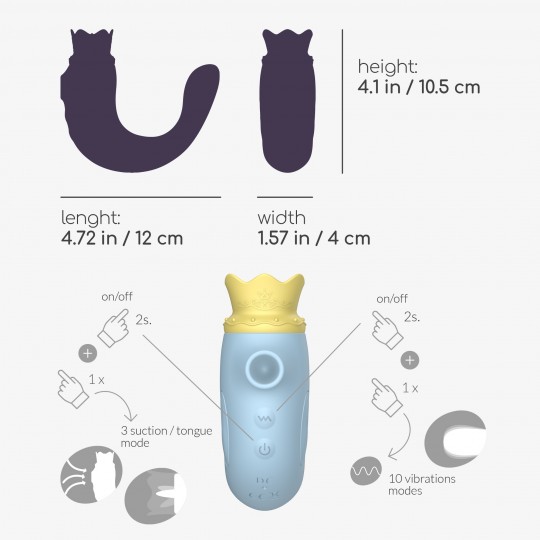 CRUSHIOUS HIRI TRIPLE STIMULATOR BLUE