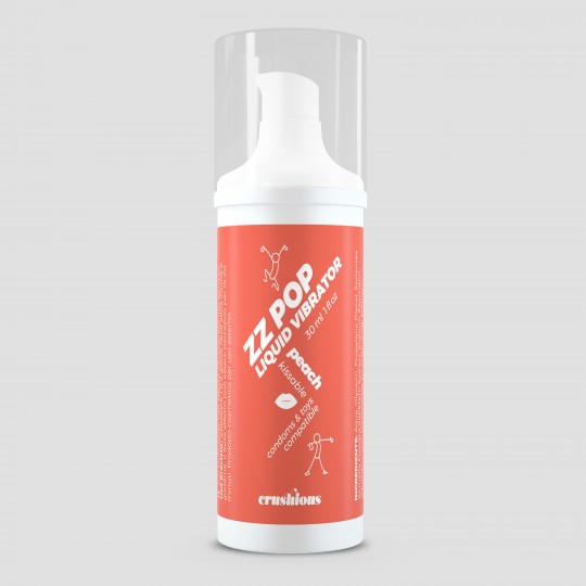 VIBRADOR LIQUIDO ZZ POP AROMA MELOCOTÓN 30ML CRUSHIOUS