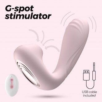 CRUSHIOUS POOKIE + REMOTE CONTROLLED STIMULATOR PINK