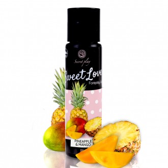 GEL LUBRIFICANTE COM SABOR A MANGA ANANÁS SWEET LOVE SECRET PLAY 60ML