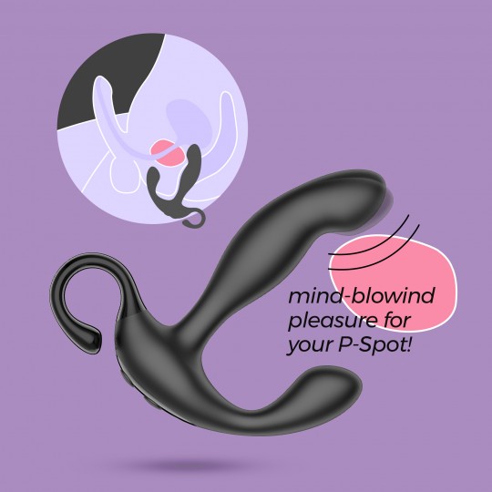 MASSAGGIATORE PROSTATICO RICARICABILE LOKI CON TELECOMANDO A DISTANZA CRUSHIOUS