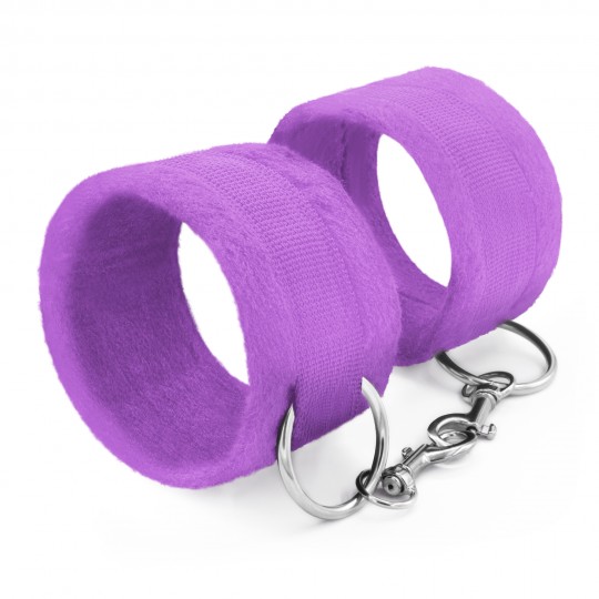 НАРУЧНИКИ НА ЛИПУЧКЕ TOUGH LOVE С ДОПОЛНИТЕЛЬНОЙ ЦЕПОЧКОЙ 40 СМ CRUSHIOUS PURPLE