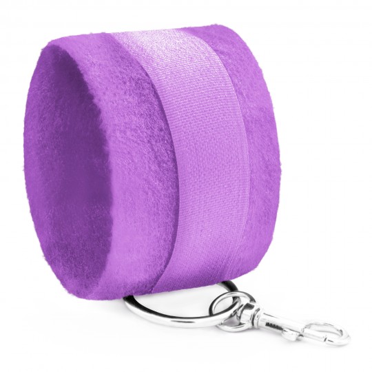 НАРУЧНИКИ НА ЛИПУЧКЕ TOUGH LOVE С ДОПОЛНИТЕЛЬНОЙ ЦЕПОЧКОЙ 40 СМ CRUSHIOUS PURPLE