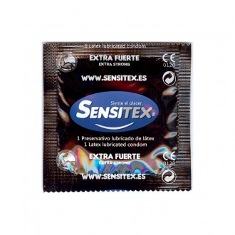 SENSITEX EXTRA STRONG NATURAL CONDOMS 100 UNITS