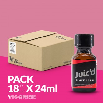 PACK WITH 18 JUIC'D BLACK LABEL POPPER 10ML