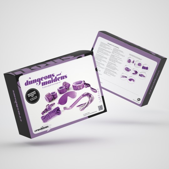 KIT BDSM DUNGEONS &amp; MAIDENS MORADO CRUSHIOUS
