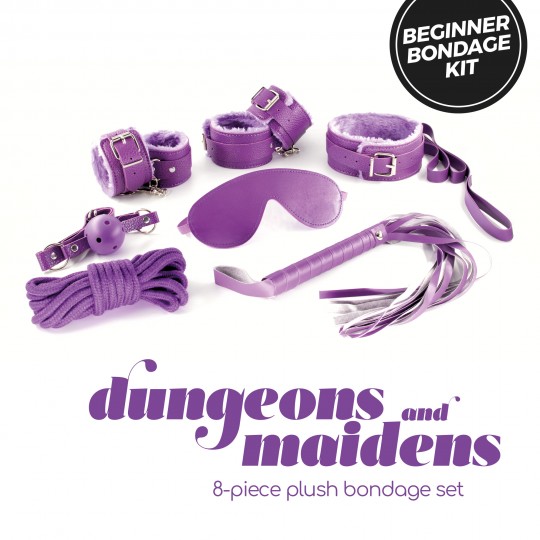 KIT BDSM DUNGEONS &amp; MAIDENS MORADO CRUSHIOUS