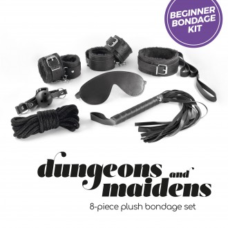 KIT BDSM DUNGEONS & MAIDENS PRETO CRUSHIOUS