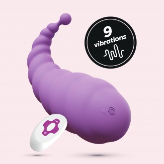 COCOON OVO VIBRATÓRIO RECARREGÁVEL COM COMANDO À DISTÂNCIA CRUSHIOUS ROXO