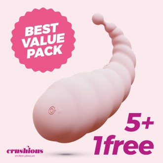 5 + 1 GRATUITO COCOON HUEVO VIBRADOR RECARGABLE CON MANDO A DISTANCIA INALÁMBRICO CRUSHIOUS ROSA