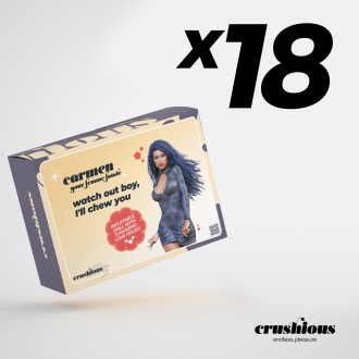 PACK DE 18 CARMEN A FEMME FATALE BONECA INSUFLÁVEL MULATA CRUSHIOUS