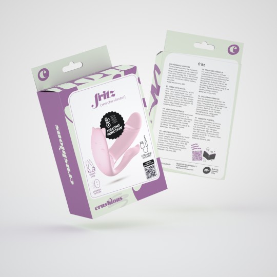 CRUSHIOUS FRITZ REMOTE CONTROLLED STIMULATOR PASTEL PINK