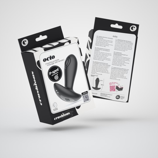 5 + 1 GRATUITO OCTO PLUG ANALE CON COLPETTI E TELECOMANDO CRUSHIOUS