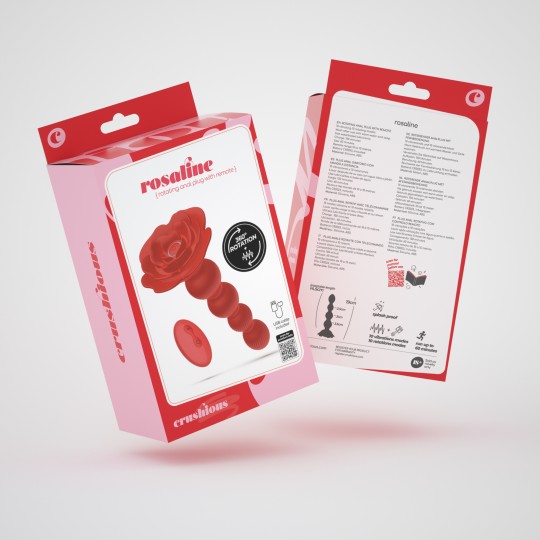 5 + 1 GRATUIT PLUG ANAL ROSALINE AVEC ROTATION ET TÉLÉCOMMANDE CRUSHIOUS