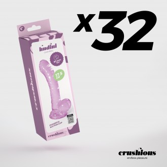 PACK DE 32 HUDINI DILDO ANAL JELLY ROXO CRUSHIOUS