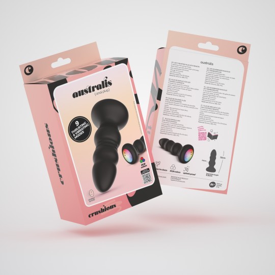 5 + 1 FREE CRUSHIOUS AUSTRALIS ANAL PLUG WITH LED AND REMOTE CONTROL
