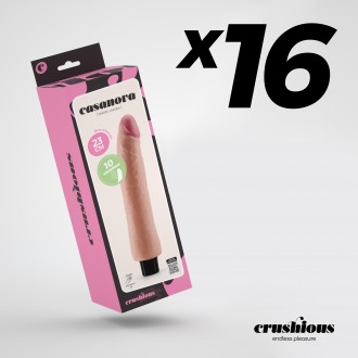 CONFEZIONA DA 16 VIBRATORE REALISTICO CASANOVA CRUSHIOUS