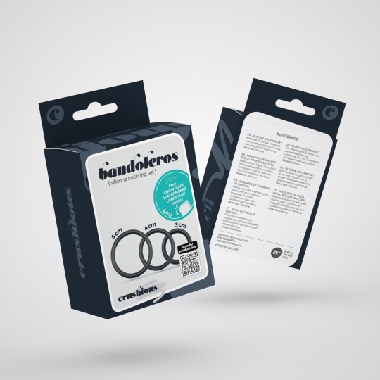 PACK OF 48 CRUSHIOUS BANDOLEROS SILICONE PENIS RING SET