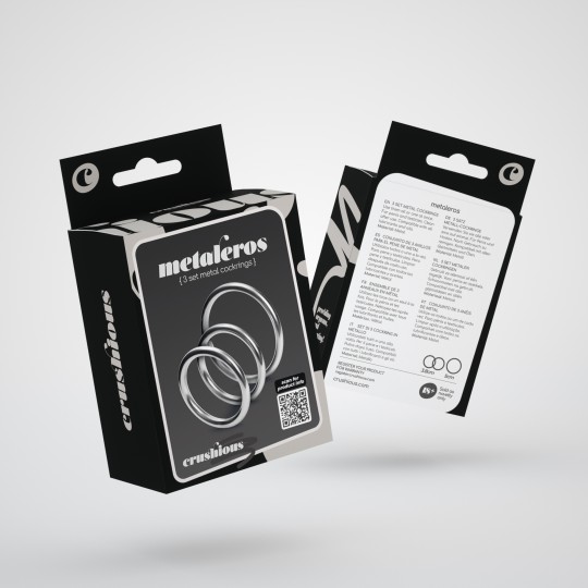 PACK OF 24 CRUSHIOUS METALEROS 3 METAL COCKRING SET