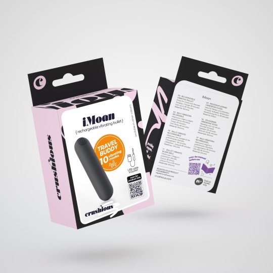 5 + 1 GRATUITO IMOAN BALA VIBRADORA RECARGABLE NEGRA CRUSHIOUS