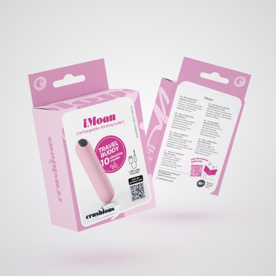 5 + 1 GRATUITO IMOAN PROIETTILE VIBRANTE RICARICABILE ROSA PASTELLO CRUSHIOUS