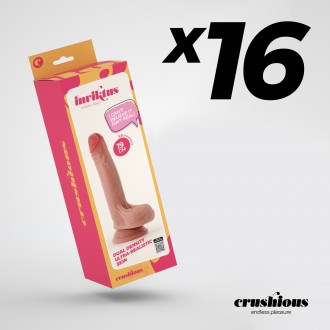 PACK OF 16 CRUSHIOUS INVIKTUS 7 LIQUID SILICONE DILDO FLESH