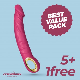 5 + 1 GRATUIT MAGNUS VIBRATEUR REALISTE ROSE CRUSHIOUS