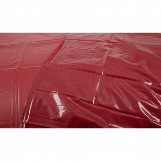 DRAP DE LIT DE VINYLE ROUGE FETISH COLLECTION