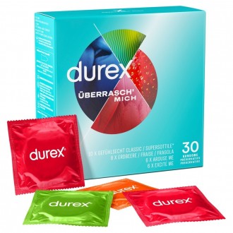 ПРЕЗЕРВАТИВЫ DUREX PACK ÜBERRASCH´ MICH С 30 ШТ.