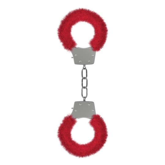 ESPOSAS CON PELUCHE PLEASURE FURRY HANDCUFFS ROJAS