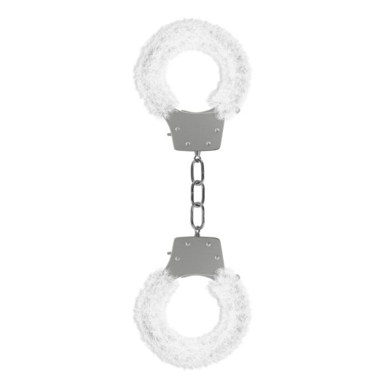 ALGEMAS COM PELUCHE PLEASURE FURRY HANDCUFFS BRANCAS