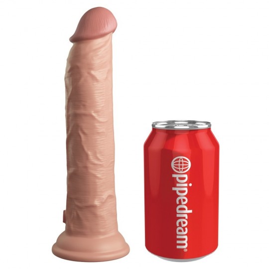 9\&quot; VIBRATING + DUAL DENSITY SILICONE COCK WITH REMOTE