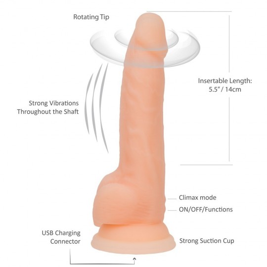 8\" ROTATING &amp; VIBRATING DONG