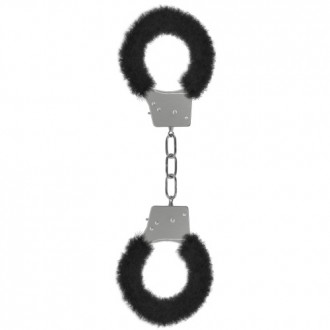 ALGEMAS COM PELUCHE BEGINNER'S FURRY HANDCUFFS PRETAS