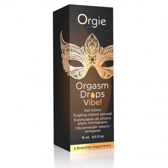 GOTAS COM EFEITO VIBRATÓRIO ORGASM DROPS VIBE 15ML ORGIE