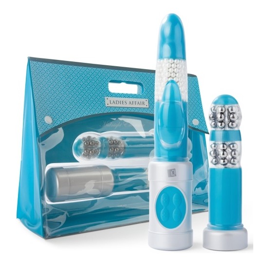 DOPPIO DILDO KIT LADIES AFFARE INCONTRO DI MEZZANOTTE
