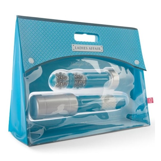 DOPPIO DILDO KIT LADIES AFFARE INCONTRO DI MEZZANOTTE