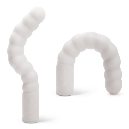 VIBRADOR RECARREGÁVEL COM AQUECIMENTO ZIG ZAG BRANCO